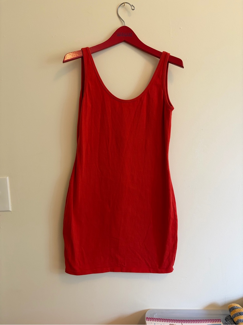 Moda International Red Tank Dress - Women's Simple Scoop Neck